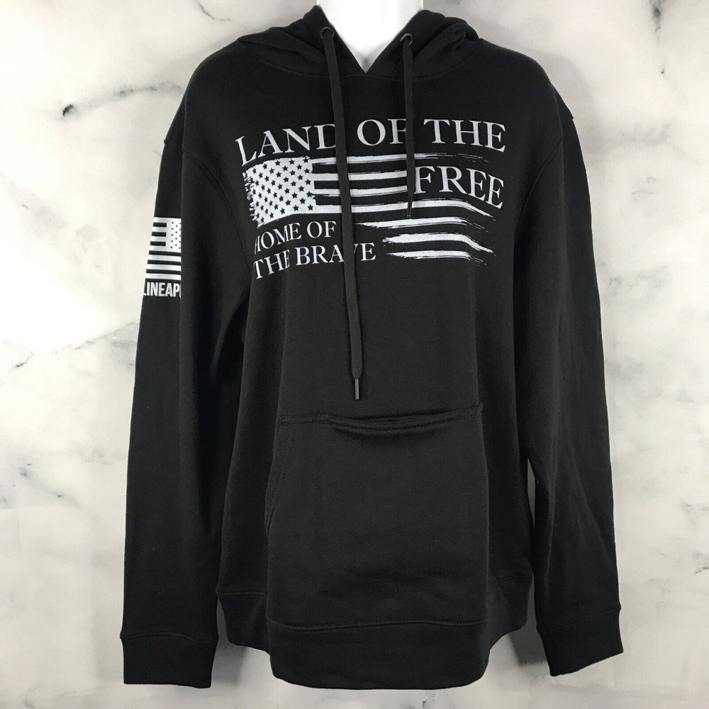 Nine Line Apparel Land of the Free Hoodie Large Sweatshirt Pullover